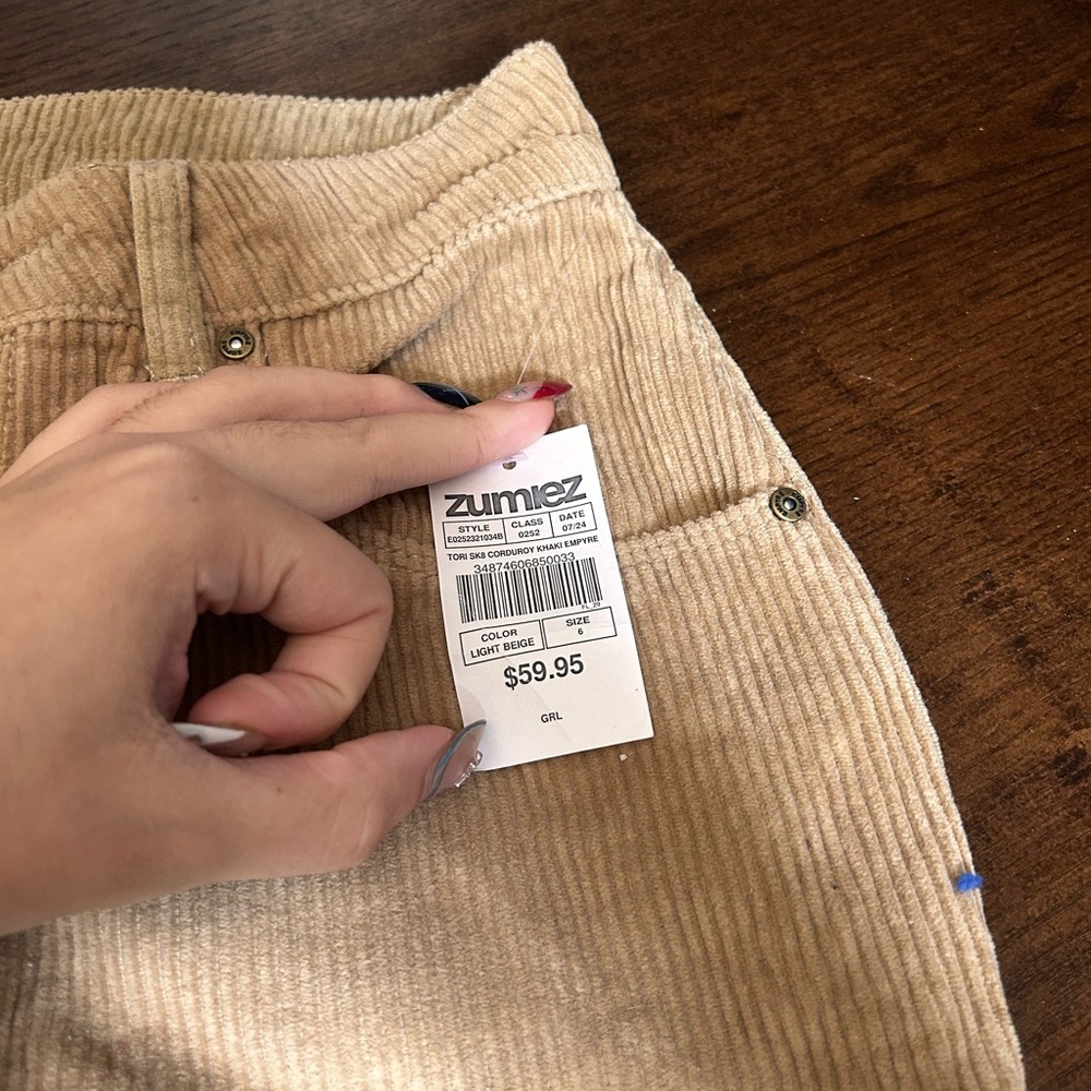 Corduroy Kids Bottoms in Tan - Picture 5 of 7